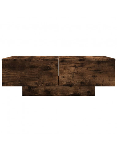 Tavolino da Salotto Rovere Fumo 90x60x31 cm Legno Multistrato