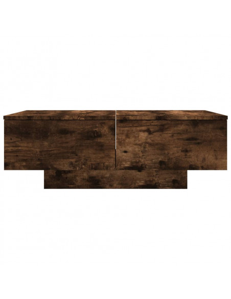 Tavolino da Salotto Rovere Fumo 90x60x31 cm Legno Multistrato