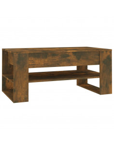Tavolino Salotto Rovere Anticato 102x55x45 cm Legno Multistrato 2