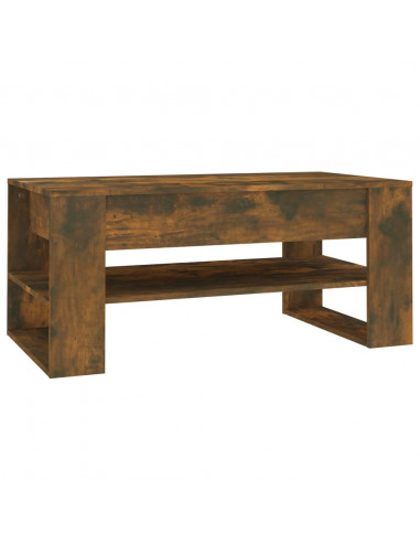 Tavolino Salotto Rovere Anticato 102x55x45 cm Legno Multistrato