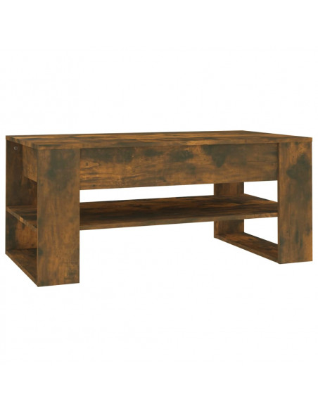Tavolino Salotto Rovere Anticato 102x55x45 cm Legno Multistrato
