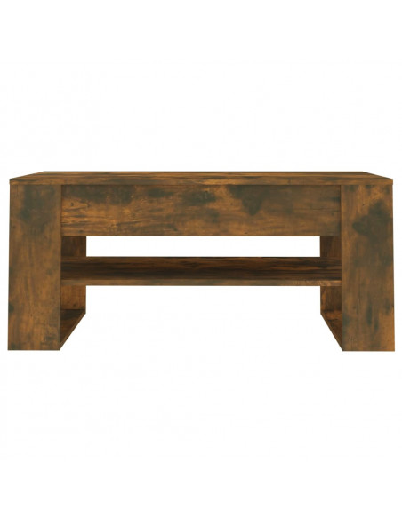 Tavolino Salotto Rovere Anticato 102x55x45 cm Legno Multistrato