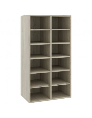 Scarpiera Rovere Sonoma 54x34x100,5 cm in Legno Multistrato