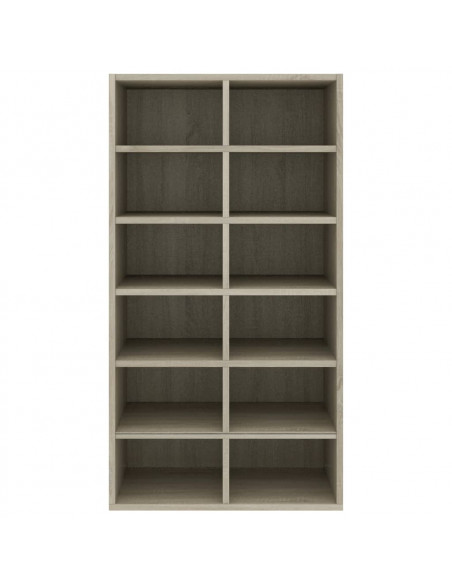 Scarpiera Rovere Sonoma 54x34x100,5 cm in Legno Multistrato