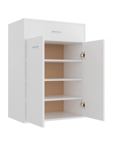 Scarpiera Bianca 60x35x84 cm in Legno Multistrato