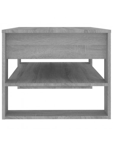 Tavolino da Salotto Grigio Sonoma 102x55x45cm Legno Multistrato
