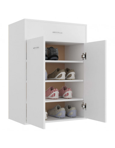 Scarpiera Bianca 60x35x84 cm in Legno Multistrato