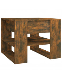 Tavolino da Salotto Rovere 55,5x55x45 cm Legno Multistrato 2