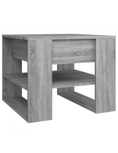 Tavolino Salotto Grigio Sonoma 55,5x55x45 cm Legno Multistrato