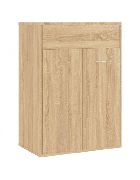 Scarpiera Rovere Sonoma 60x35x84 cm in Legno Multistrato
