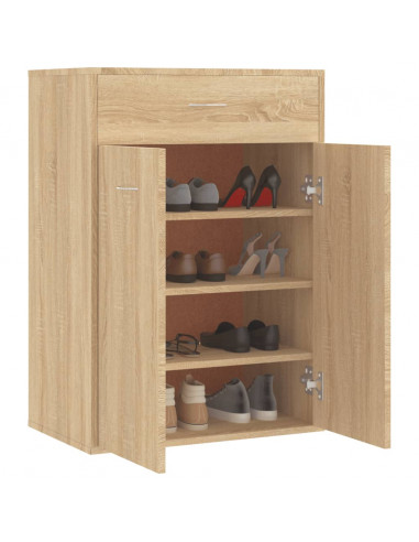 Scarpiera Rovere Sonoma 60x35x84 cm in Legno Multistrato