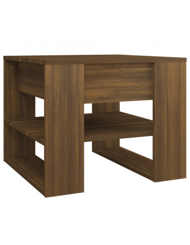 Tavolino da Salotto Marrone 55,5x55x45 cm Legno Multistrato