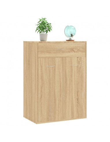 Scarpiera Rovere Sonoma 60x35x84 cm in Legno Multistrato