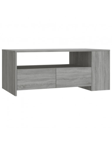 Tavolino da Salotto Grigio Sonoma 102x55x42cm Legno Multistrato