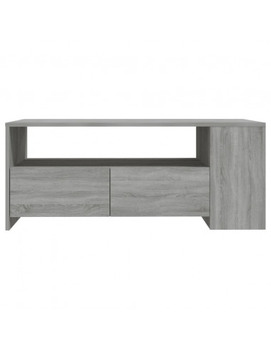 Tavolino da Salotto Grigio Sonoma 102x55x42cm Legno Multistrato