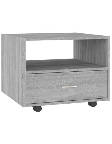 Tavolino da Salotto Grigio Sonoma 55x55x40 cm Legno Multistrato