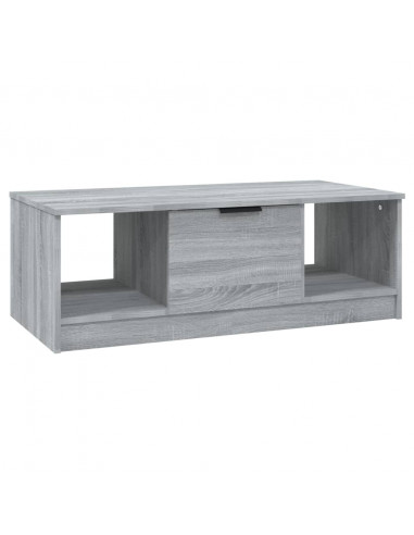 Tavolino da Salotto Grigio Sonoma 102x50x36cm Legno Multistrato