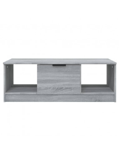 Tavolino da Salotto Grigio Sonoma 102x50x36cm Legno Multistrato