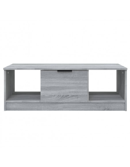 Tavolino da Salotto Grigio Sonoma 102x50x36cm Legno Multistrato