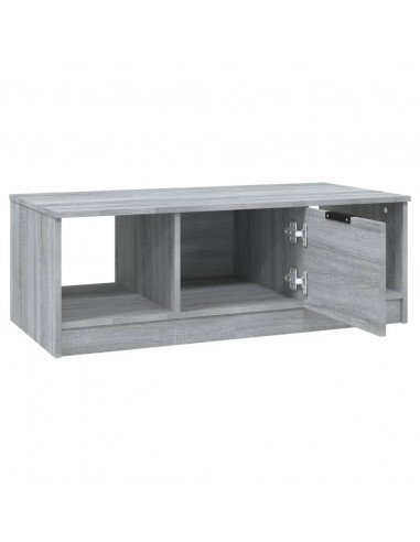 Tavolino da Salotto Grigio Sonoma 102x50x36cm Legno Multistrato
