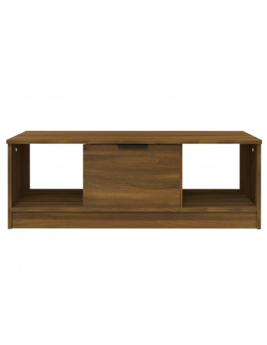 Tavolino Salotto Rovere Marrone 102x50x36 cm Legno Multistrato