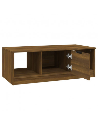 Tavolino Salotto Rovere Marrone 102x50x36 cm Legno Multistrato