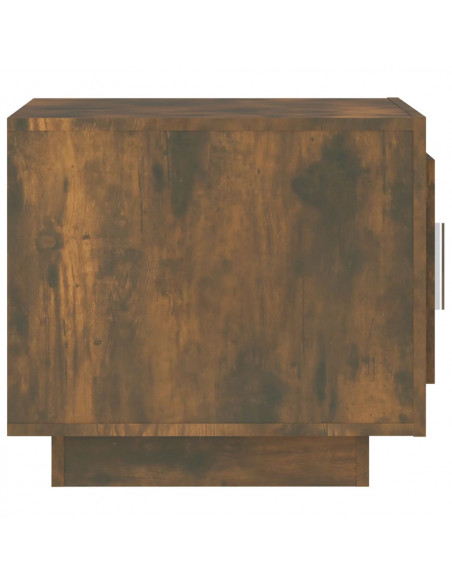 Tavolino da Salotto Rovere Fumo 51x50x45cm in Legno Multistrato