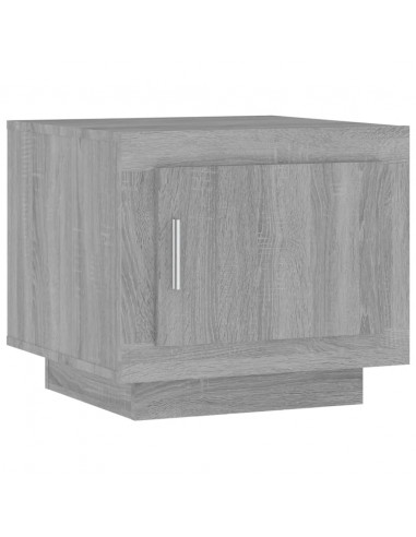 Tavolino da Salotto Grigio Sonoma 51x50x45cm Legno Multistrato