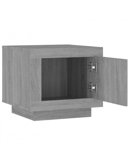 Tavolino da Salotto Grigio Sonoma 51x50x45cm Legno Multistrato