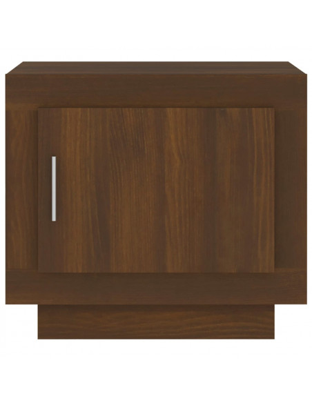 Tavolino da Salotto Rovere Marrone 51x50x45 cm Legno Compensato