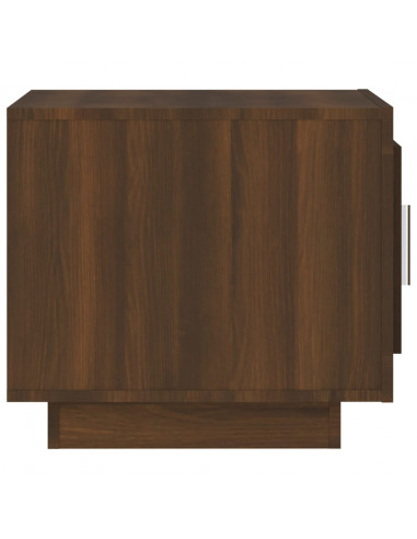 Tavolino da Salotto Rovere Marrone 51x50x45 cm Legno Compensato