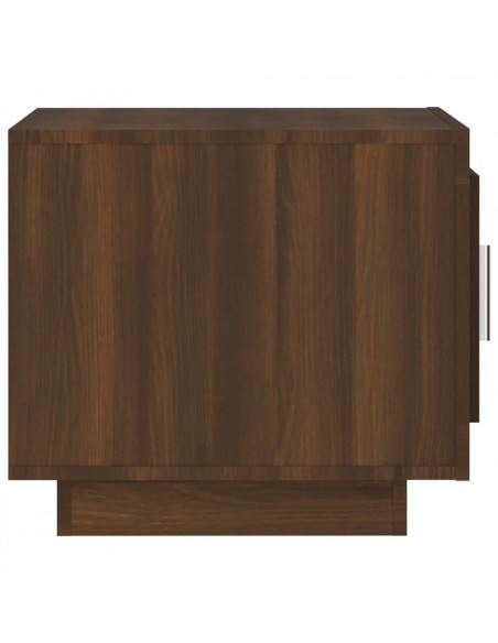 Tavolino da Salotto Rovere Marrone 51x50x45 cm Legno Compensato