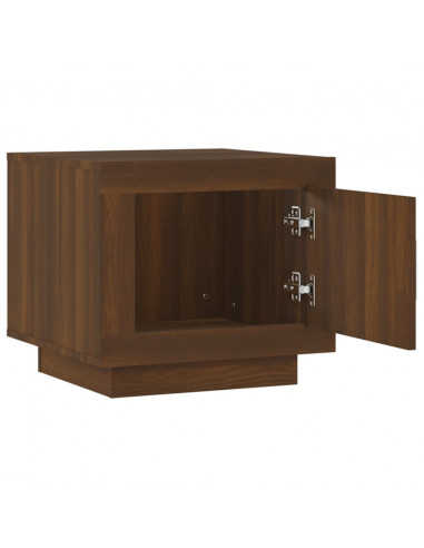 Tavolino da Salotto Rovere Marrone 51x50x45 cm Legno Compensato