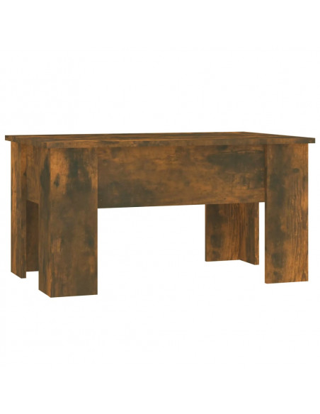 Tavolino da Salotto Rovere Fumo 79x49x41cm in Legno Multistrato