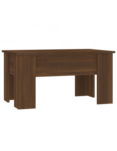 Tavolino da Salotto Rovere Marrone 79x49x41cm Legno Multistrato