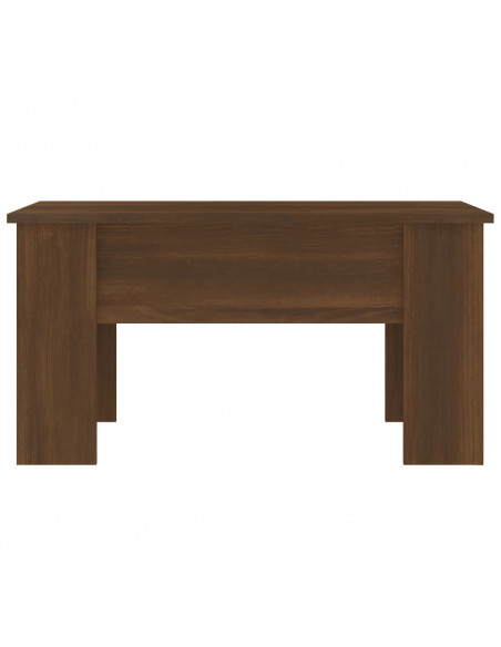 Tavolino da Salotto Rovere Marrone 79x49x41cm Legno Multistrato