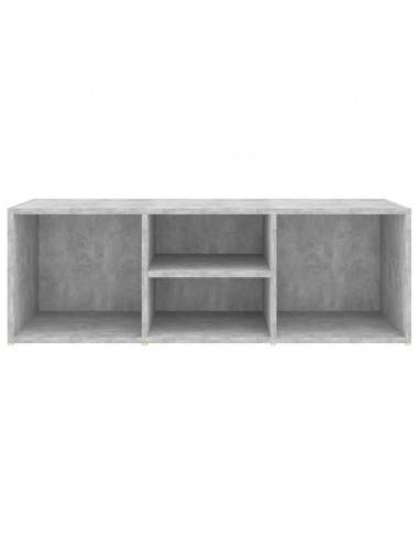 Panca Porta Scarpe Grigio Cemento 105x35x35cm Legno Multistrato