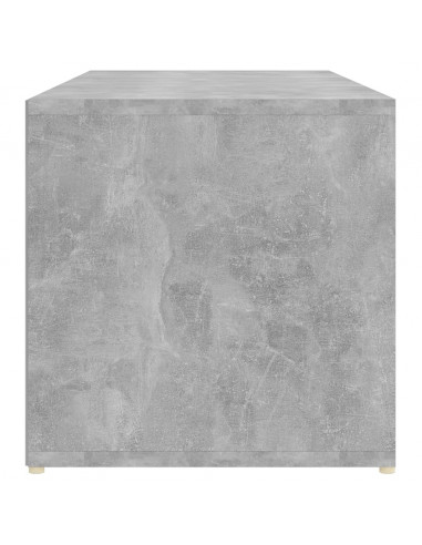 Panca Porta Scarpe Grigio Cemento 105x35x35cm Legno Multistrato