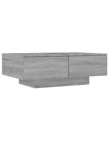 Tavolino da Salotto Grigio Sonoma 90x60x31 cm Legno Multistrato