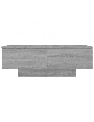 Tavolino da Salotto Grigio Sonoma 90x60x31 cm Legno Multistrato