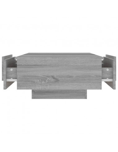 Tavolino da Salotto Grigio Sonoma 90x60x31 cm Legno Multistrato