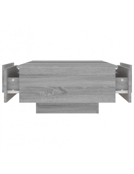 Tavolino da Salotto Grigio Sonoma 90x60x31 cm Legno Multistrato