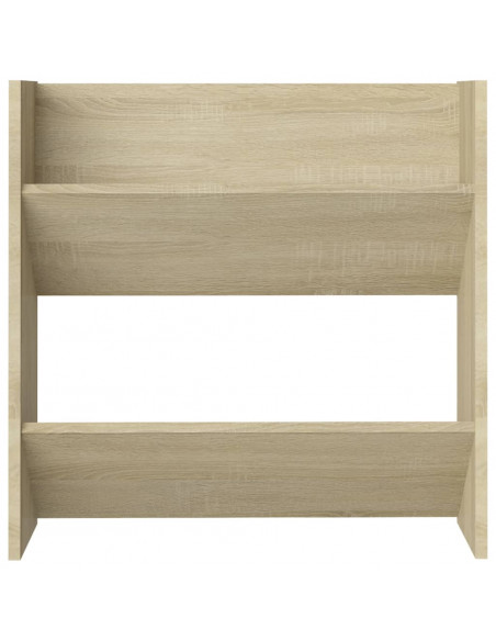 Scarpiere a Muro 4pz Rovere Sonoma 60x18x60cm Legno Multistrato