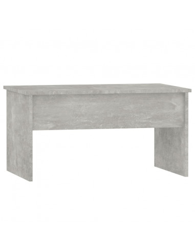 Tavolino Grigio Cemento 80x50,5x41,5 cm in Legno Multistrato