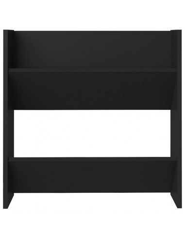 Scarpiere a Muro 4 pz Nere 60x18x60 cm in Legno Multistrato