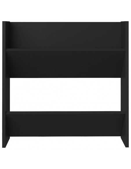 Scarpiere a Muro 4 pz Nere 60x18x60 cm in Legno Multistrato