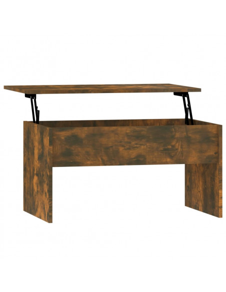 Tavolino Rovere Fumo 80x50,5x41,5 cm in Legno Multistrato