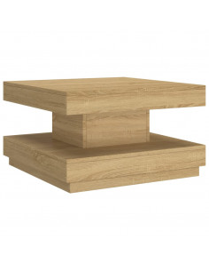 Tavolino da Salotto Marrone Chiaro 60x60x35 cm in MDF 2