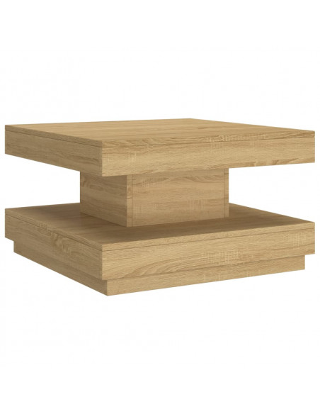 Tavolino da Salotto Marrone Chiaro 60x60x35 cm in MDF