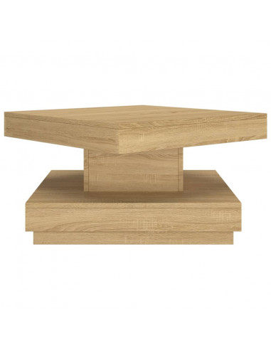 Tavolino da Salotto Marrone Chiaro 60x60x35 cm in MDF